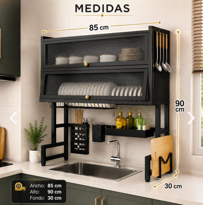 Escurridor Organizador Para Platos 85cm