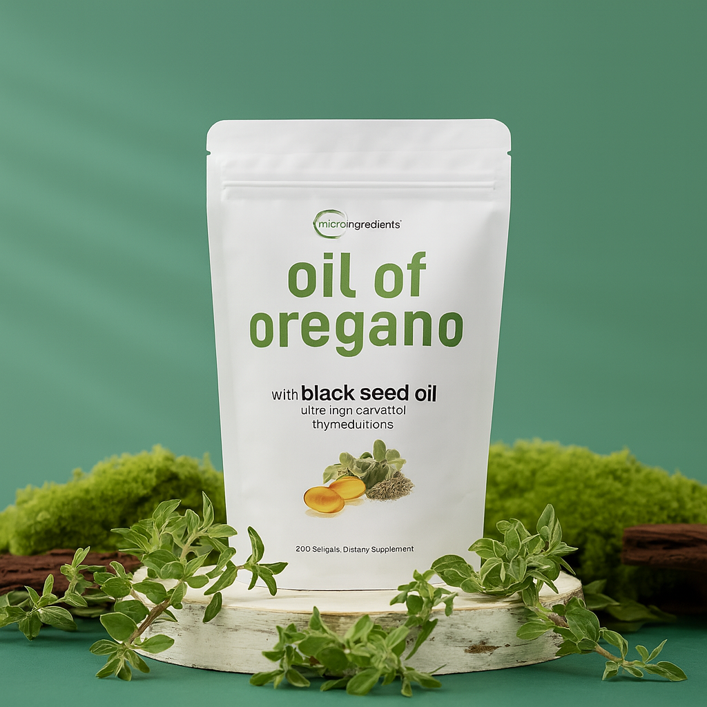 Cápsulas de aceite de orégano y semilla negra